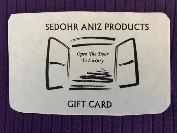 Sedohr Aniz Products Gift Card